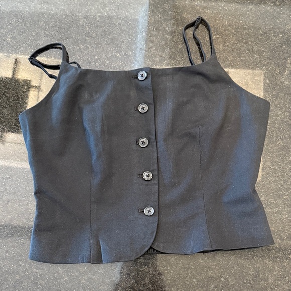 a new day Black and Cream Button-Down Camisoles - Picture 5 of 9